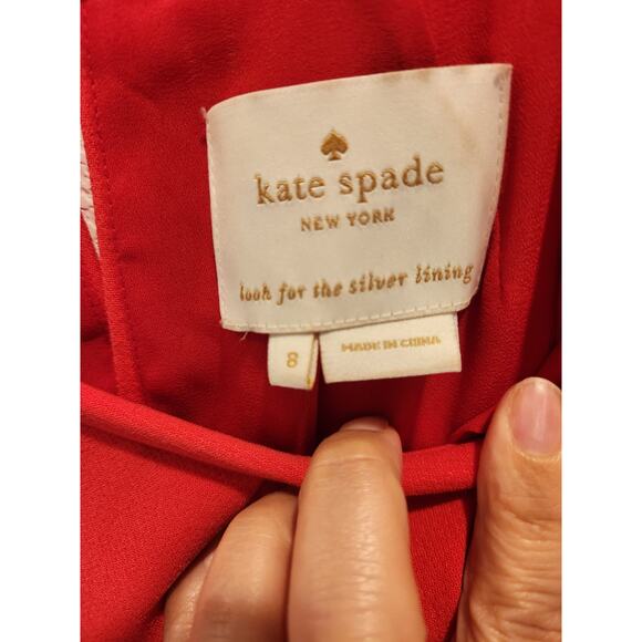 Kate Spad Red Dress size 8 Red - Picture 3 of 3